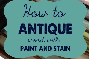 how to antique wood copy