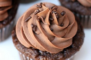 Chocolate Cupcakes with Chocolate Buttercream Frosting