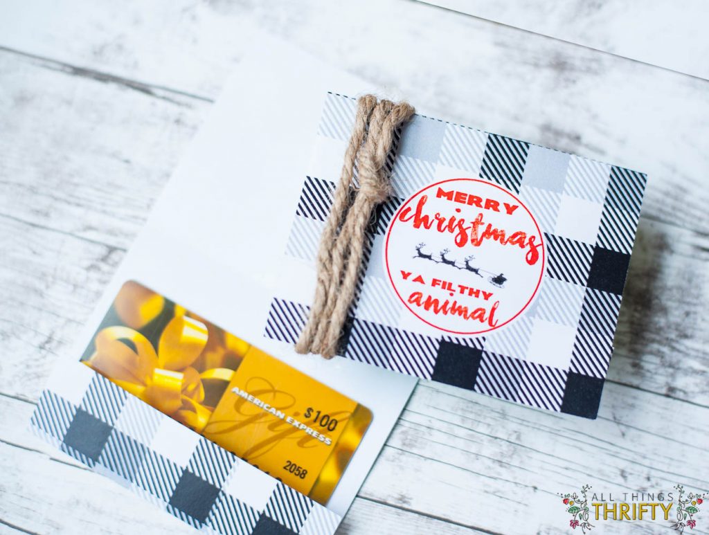 Christmas Gift Card Holder - Free Template - AppleGreen Cottage