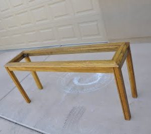 Long Bench made from a Sofa Table thumbnail
