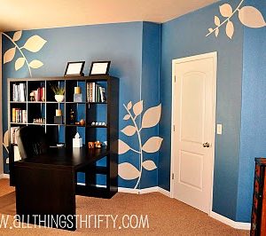 How to create patterned walls with painters tape. thumbnail