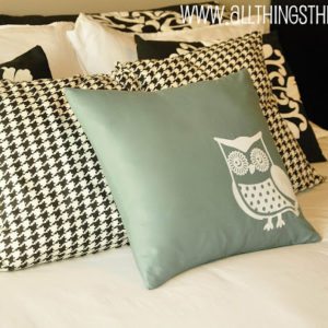 Cute owl pillow using my Silhouette Machine! thumbnail