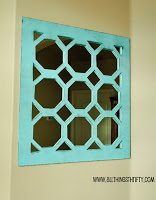 Turquoise Geometrical Mirror thumbnail