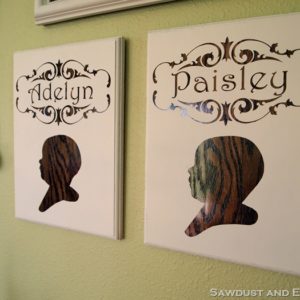 DIY Children’s Profile Plaques using Woodgrain! thumbnail