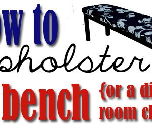 DIY: How to upholster a bench. thumbnail