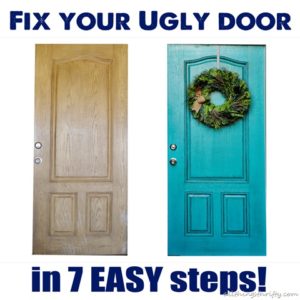 How to paint your {UGLY} front door thumbnail