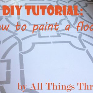 How to paint a floor {and what NOT to do}. thumbnail