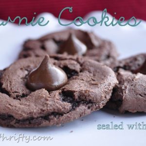 Brownie Cookie Recipe {sealed with a KISS} All Things Delicious thumbnail