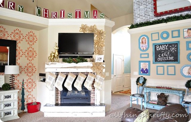 Homemade Christmas Decorations is THE answer! {Our 2012 Holiday Décor REVEAL!}