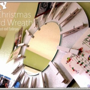 Tutorial… DIY Christmas Card Wreath {Sawdust and Embryos} thumbnail