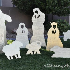 DIY Christmas Yard Nativity Set thumbnail