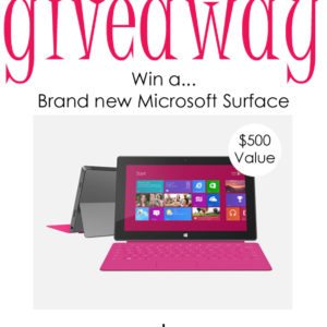 Happy New Year Giveaway {Win a Microsoft Surface!} thumbnail