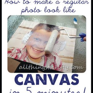 How to turn a Regular Photo to Canvas in 5 minutes! thumbnail