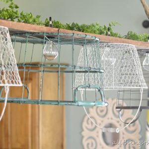 Wire basket chandelier tutorial {FINALLY!} thumbnail