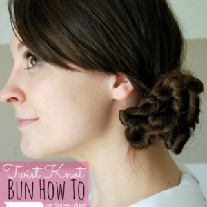Hair Tutorial: Twist Knot Bun {from McKenzie from Girl Loves Glam} thumbnail