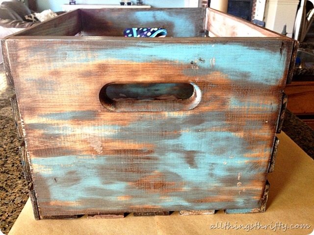 How To Antique Wood With Paint And Stain All Things Thrifty