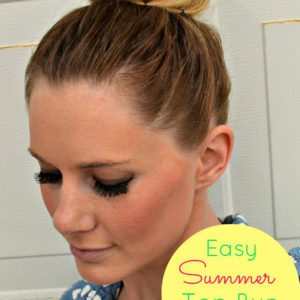 Easy Summer Top Bun {By Whitney from A Mommy’s Life with a Touch of Yellow} thumbnail