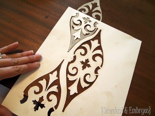 Stencilling a Coffee Table {Sawdust & Embryos}