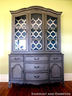 Marcy's China Cabinet Transformation {by Sawdust and Embryos}