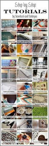 TONS of super helpful Tutorials {Sawdust and Embryos}