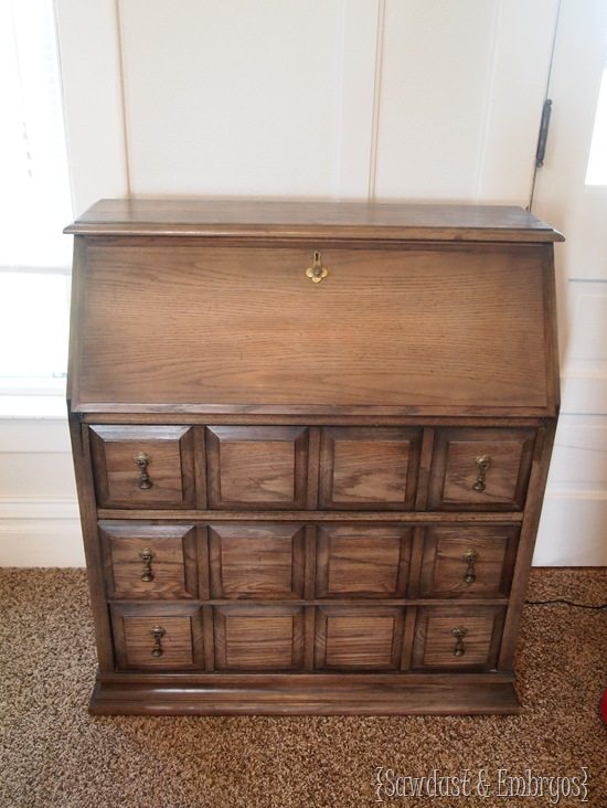 Secretary Desk BEFORE picture {Sawdust and Embryos}