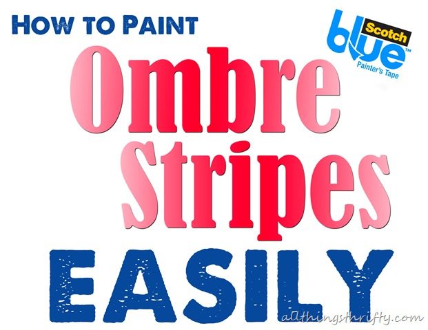 how to paint ombre stripes copy