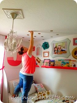 polka-dot-ceiling-installation