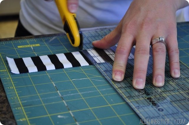 cutting fabric for jersey headbands