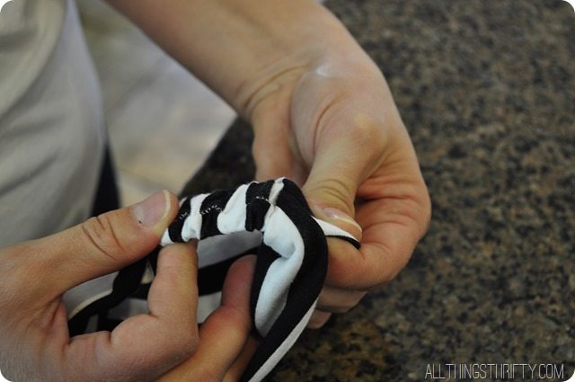 diy jersery headband tutorial