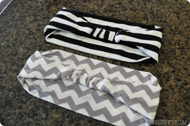 DIY jersey headbands