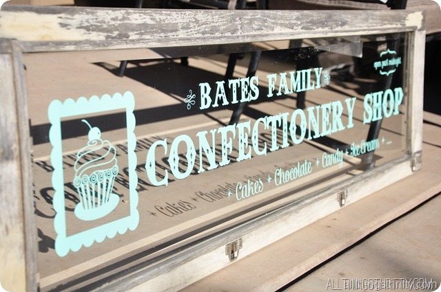 confectionery shop sign