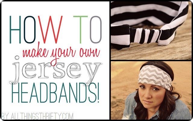 How to make jersey headbands