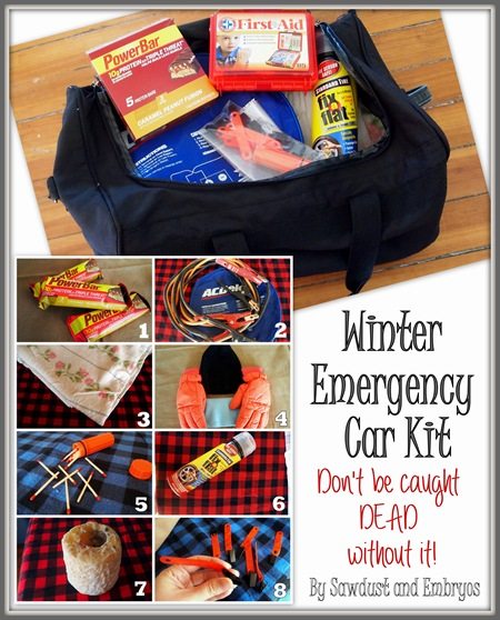 Winter Emergency Survival Kit... DON'T LEAVE HOME WITHOUT THESE ITEMS!