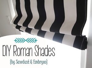 DIY Roman Shades {Sawdust and Embryos}