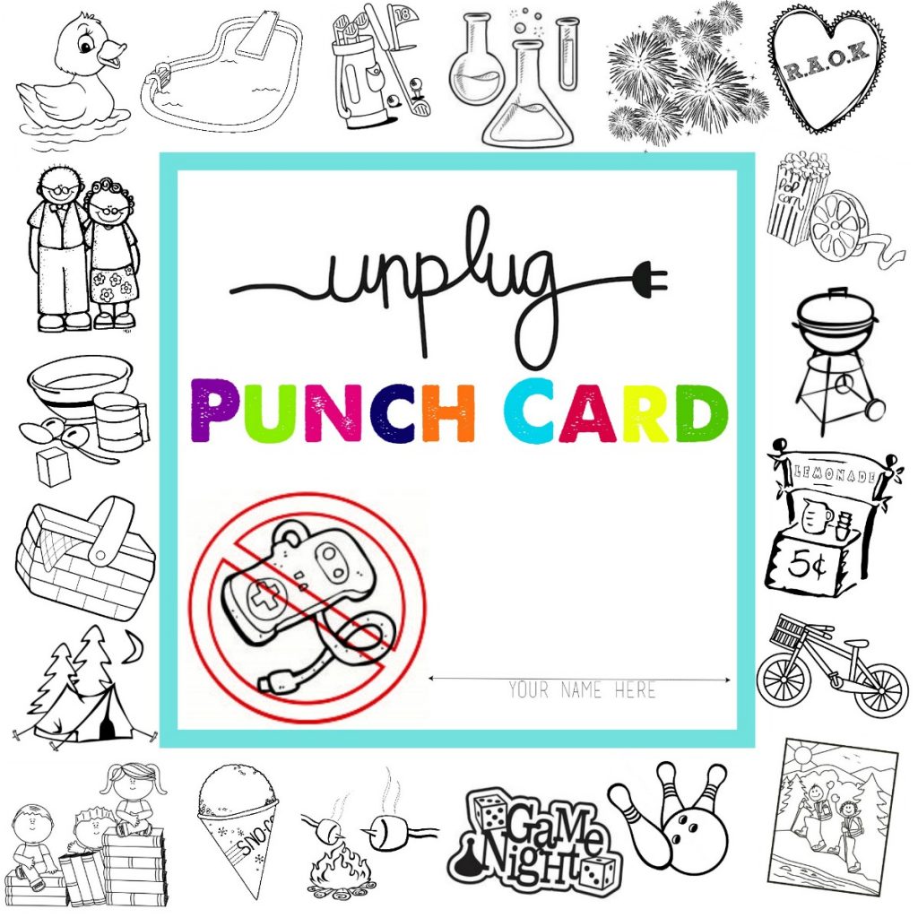 Unplugged for Summer: Free Printable Punch Cards! thumbnail
