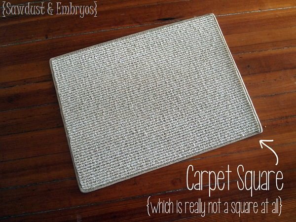 Carpet Square Time-Out Mat {Sawdust and Embryos}