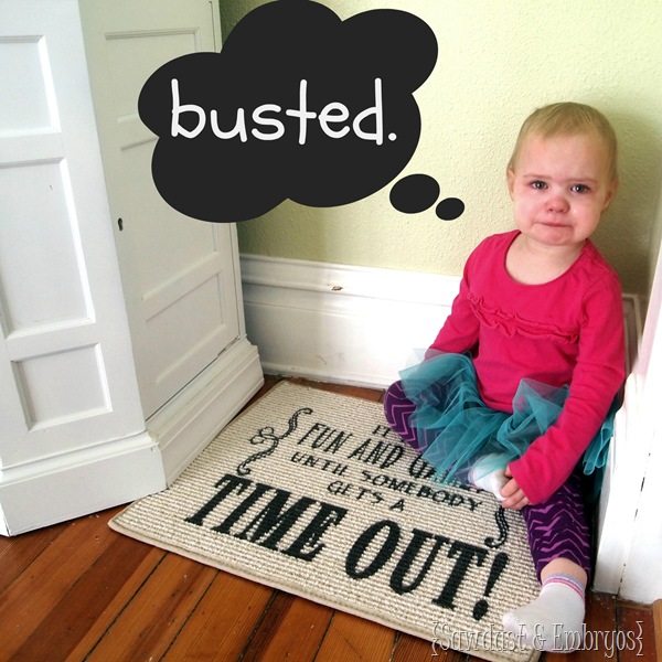 DIY Time-Out Rug... customized and portable! {using vinyl as a stencil} SAWDUST AND EMBRYOS