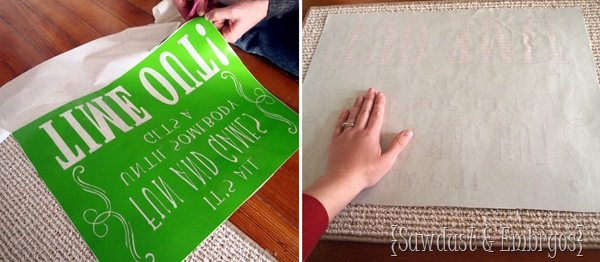 Time-Out Mat ~ using vinyl as a stencil {Sawdust & Embryos}