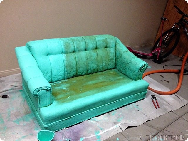 How to paint a couch or upholstery