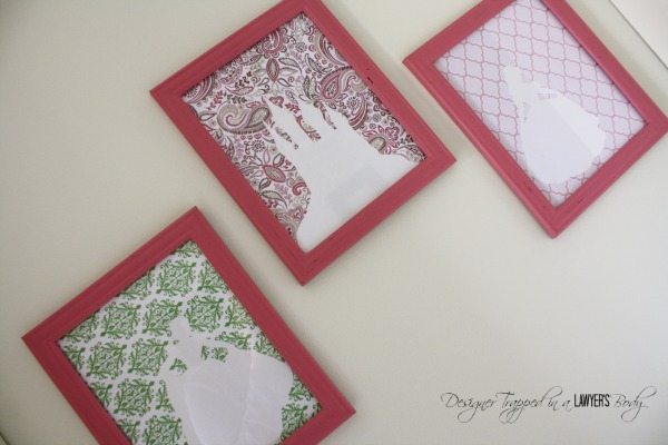 SO CUTE!  Thrifty silhouette art that is so easy!  Full tutorial by Designer Trapped in a Lawyer's Body for All Things Thrifty!