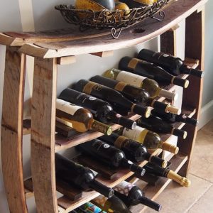 Wine Barrel Stave Wine Rack thumbnail