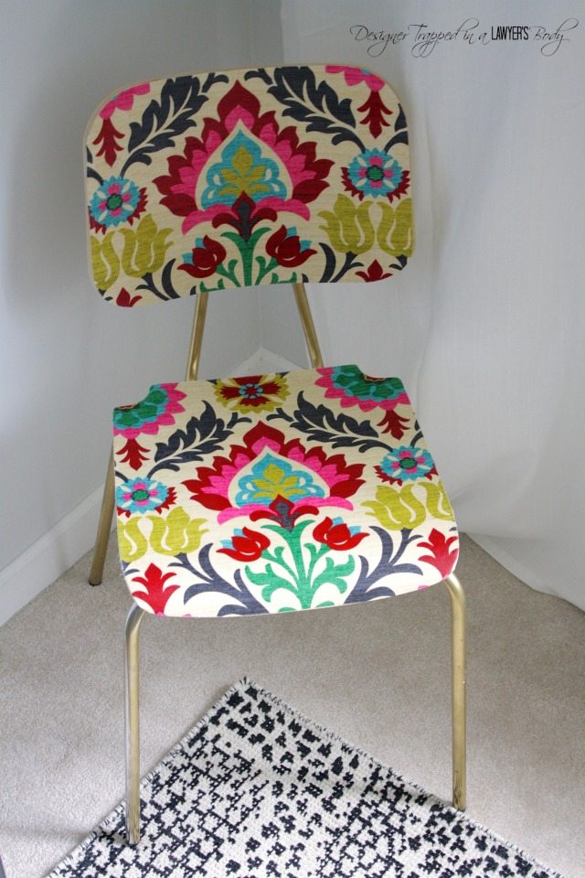 A Thrifty "Upholstered" Chair!  All Things Thrifty