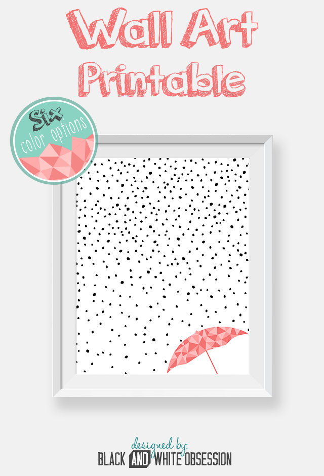 Free Printable: Rain and Snow Wall Art  All Things Thrifty