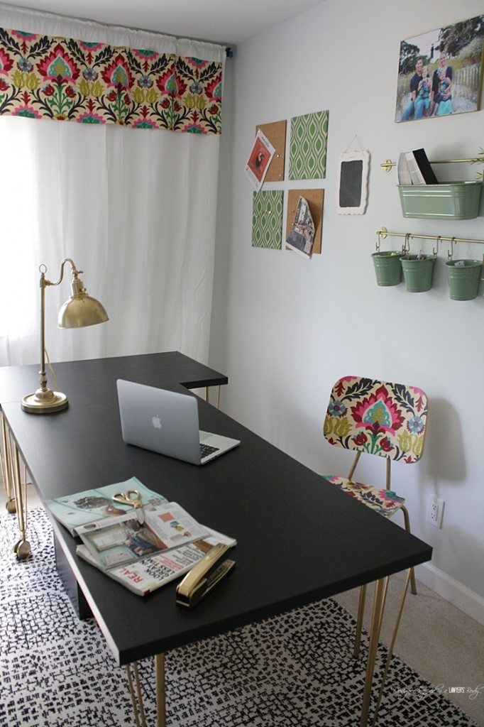 LOVE THIS!  DIY fabric covered cork tiles.  So easy and stylish!  By Designer Trapped in a Lawyer's Body for All Things Thrifty.