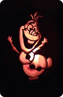 Olaf Frozen pumpkin
