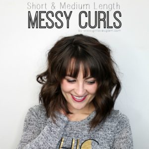 Short & Medium Length Messy Curls thumbnail