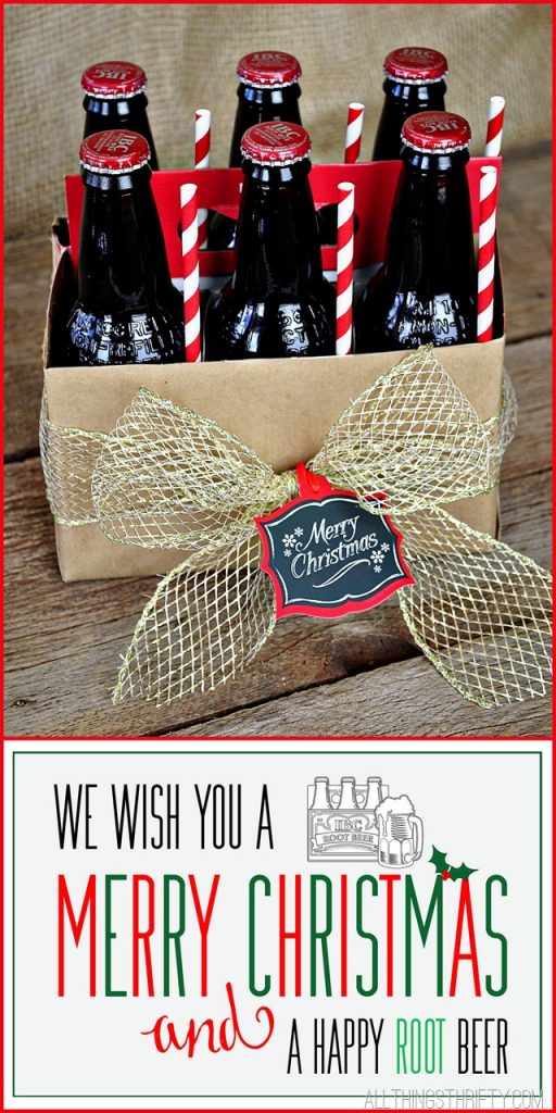 Printable Christmas Soda Tags - Neighbor Gift Blog Hop - Our Thrifty Ideas