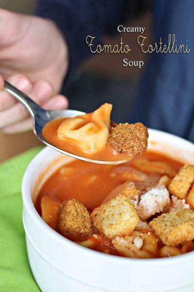 Creamy Tomato Tortellini Soup from kleinworthco.com