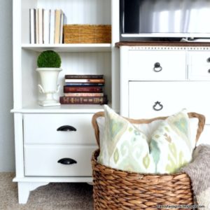 Turning an old dresser and bookshelves into a media center thumbnail