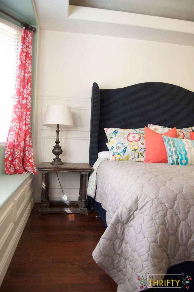 bedroom corner wood floors